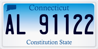 CT license plate AL91122
