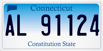 CT license plate AL91124