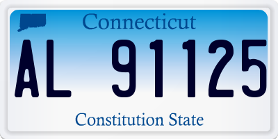 CT license plate AL91125