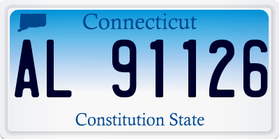 CT license plate AL91126