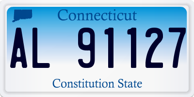 CT license plate AL91127
