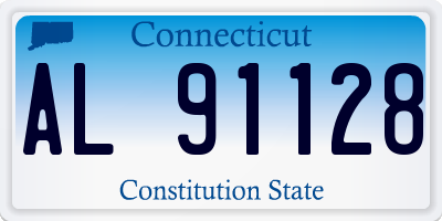 CT license plate AL91128