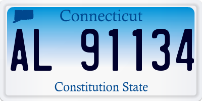 CT license plate AL91134