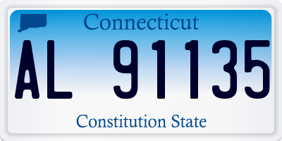 CT license plate AL91135