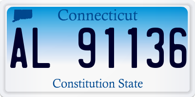 CT license plate AL91136