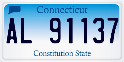 CT license plate AL91137