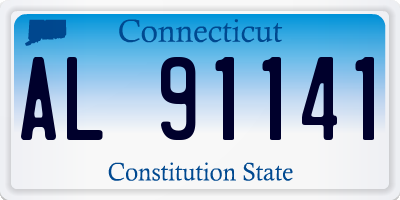 CT license plate AL91141