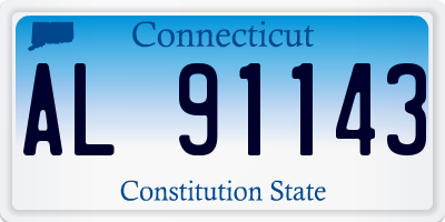 CT license plate AL91143