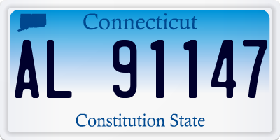 CT license plate AL91147