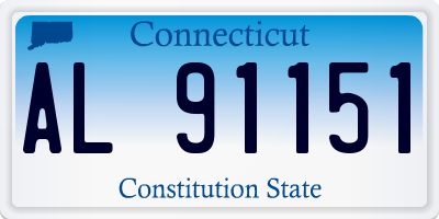 CT license plate AL91151