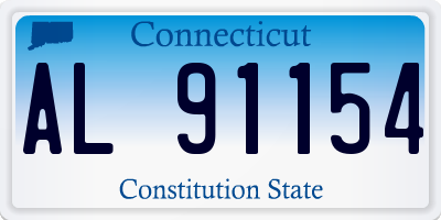 CT license plate AL91154