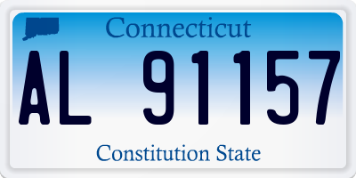 CT license plate AL91157