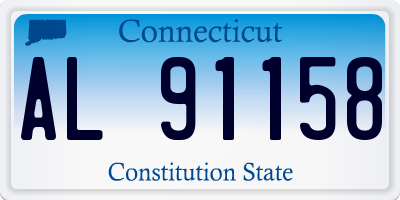 CT license plate AL91158
