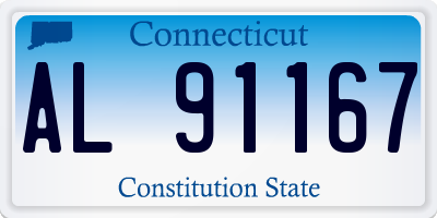 CT license plate AL91167