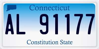 CT license plate AL91177