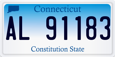 CT license plate AL91183