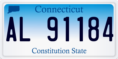 CT license plate AL91184