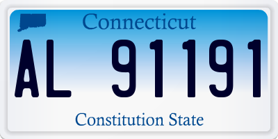 CT license plate AL91191