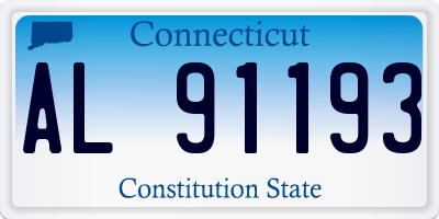 CT license plate AL91193