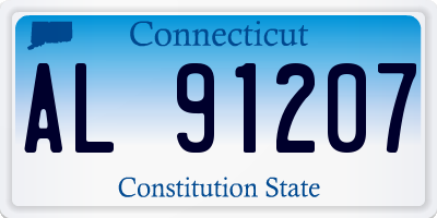 CT license plate AL91207