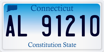 CT license plate AL91210
