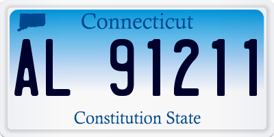 CT license plate AL91211