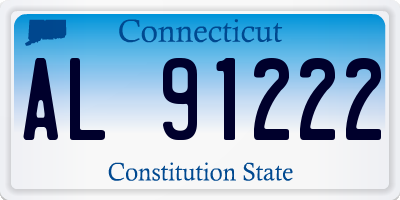 CT license plate AL91222