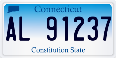 CT license plate AL91237