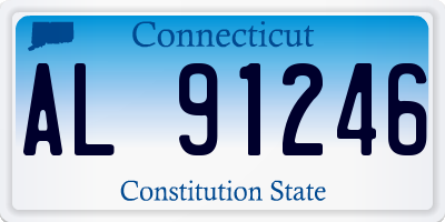 CT license plate AL91246