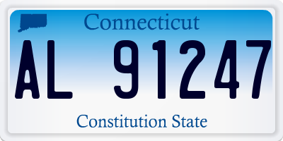 CT license plate AL91247
