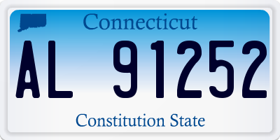CT license plate AL91252
