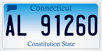 CT license plate AL91260