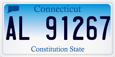 CT license plate AL91267