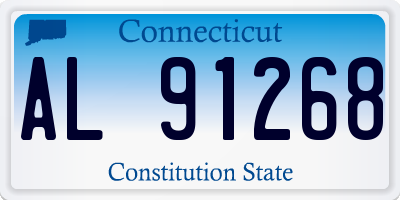 CT license plate AL91268
