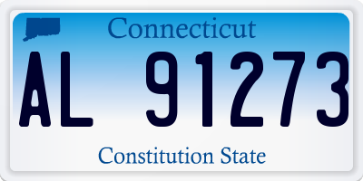 CT license plate AL91273
