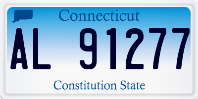 CT license plate AL91277