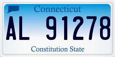 CT license plate AL91278