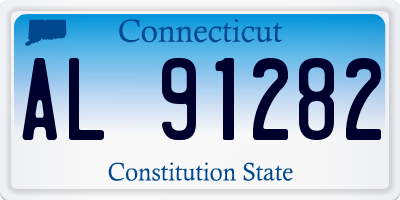 CT license plate AL91282