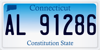 CT license plate AL91286