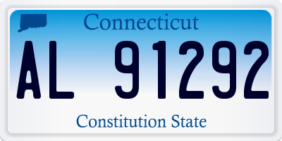 CT license plate AL91292