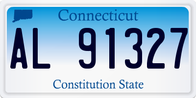 CT license plate AL91327