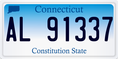 CT license plate AL91337