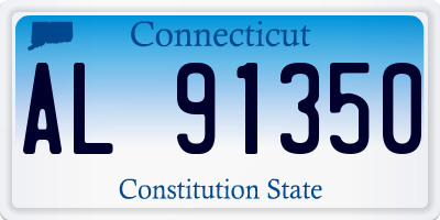 CT license plate AL91350