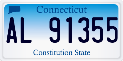 CT license plate AL91355