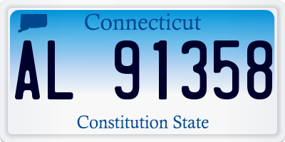 CT license plate AL91358