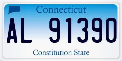 CT license plate AL91390