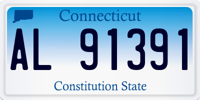 CT license plate AL91391