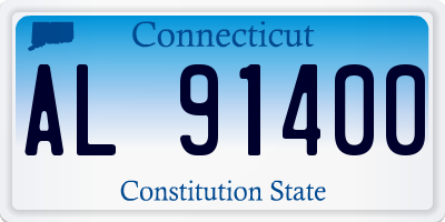 CT license plate AL91400