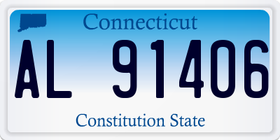 CT license plate AL91406