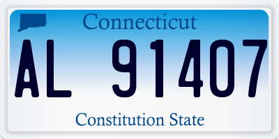 CT license plate AL91407